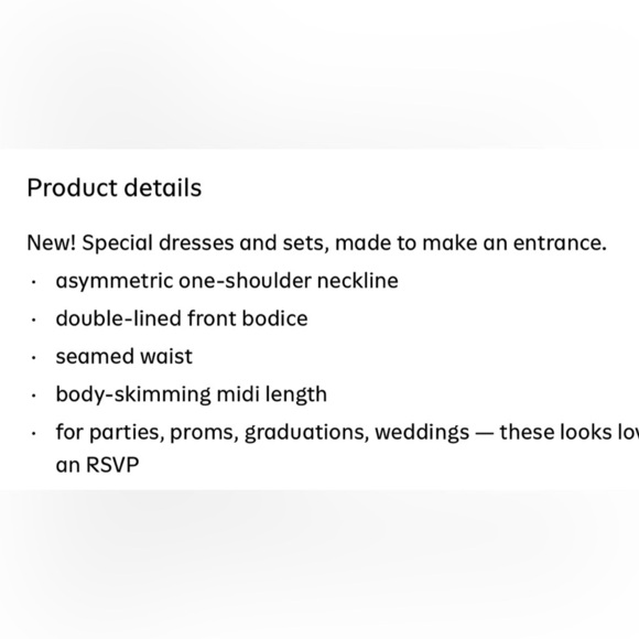 NWTS💓THE OCCASION M💓ELITE OLD NAVY LINE LUSTROUS BLACK ONE SHOULDER MIDI DRESS - Picture 12 of 14